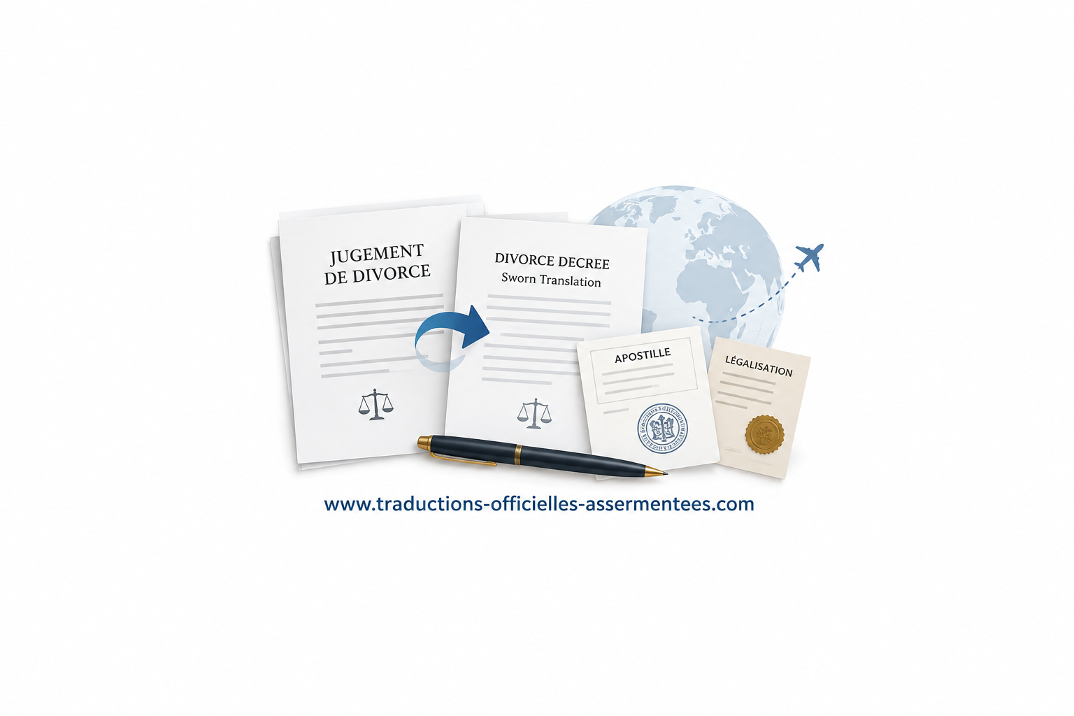 Traduction assermentée d’un jugement de divorce : démarches, apostille et légalisation