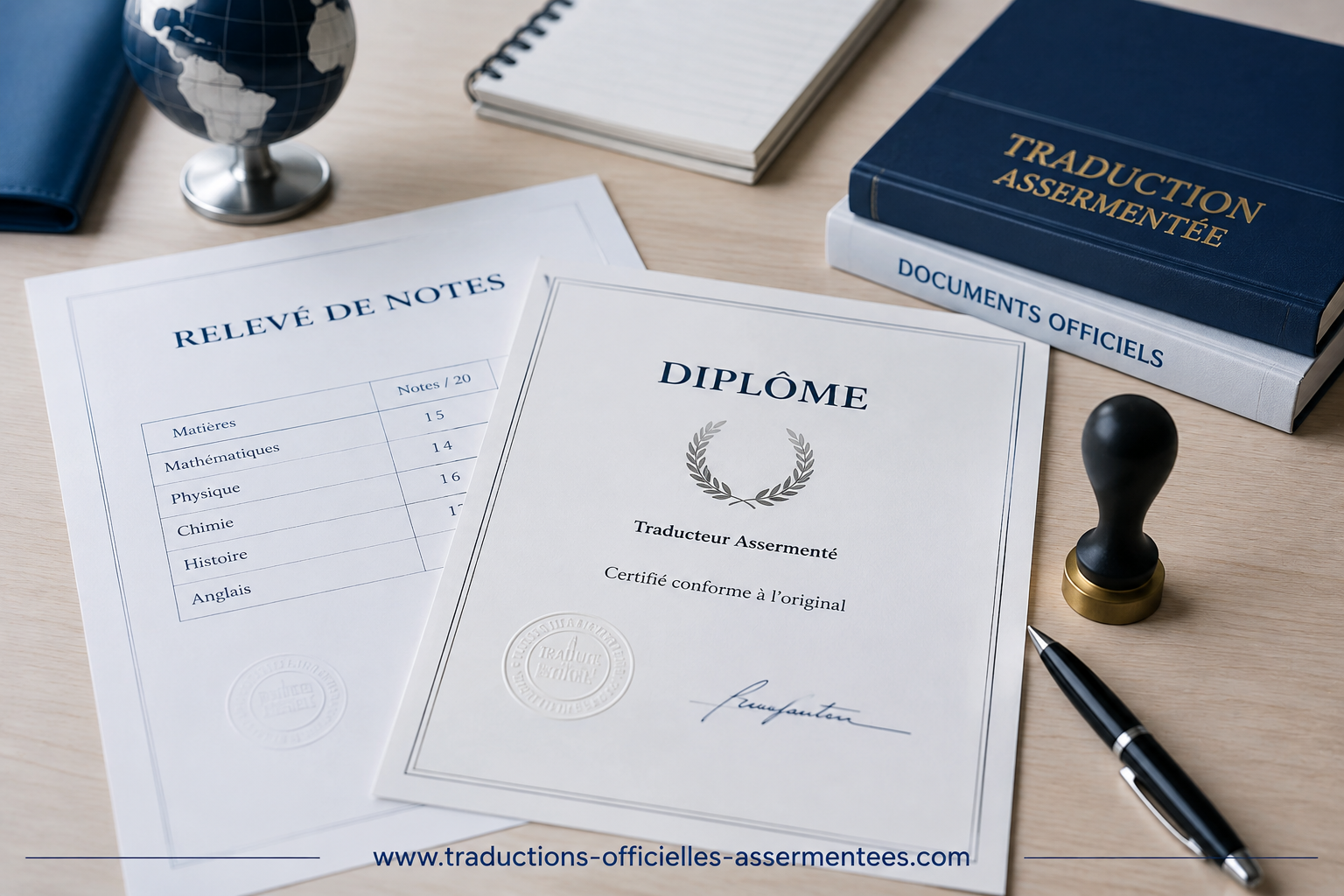 Traduction assermentée de diplômes et de relevés de notes : quelles démarches ?