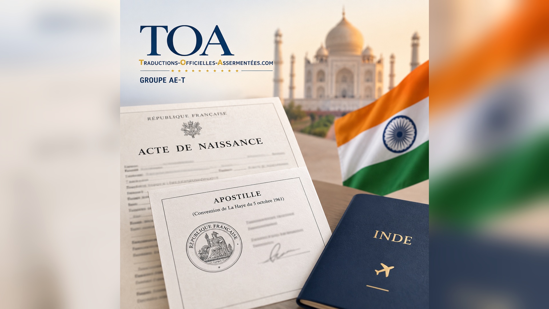 Apostiller et traduire un acte de naissance pour l’Inde : quelles démarches ?